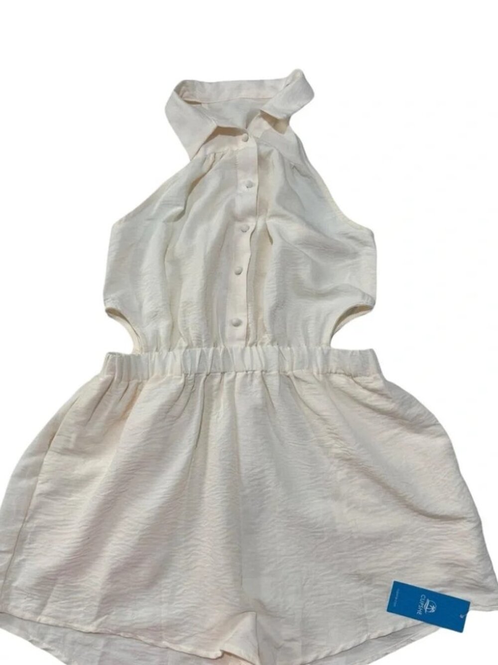 CUPSHE - Ivory Halterneck Romper M - Picture 5 of 10